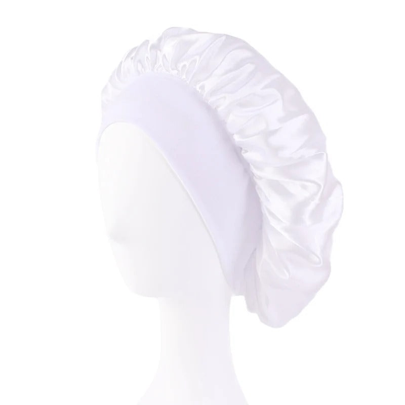 Satin Solid Bonnets Unisex Head Wrap