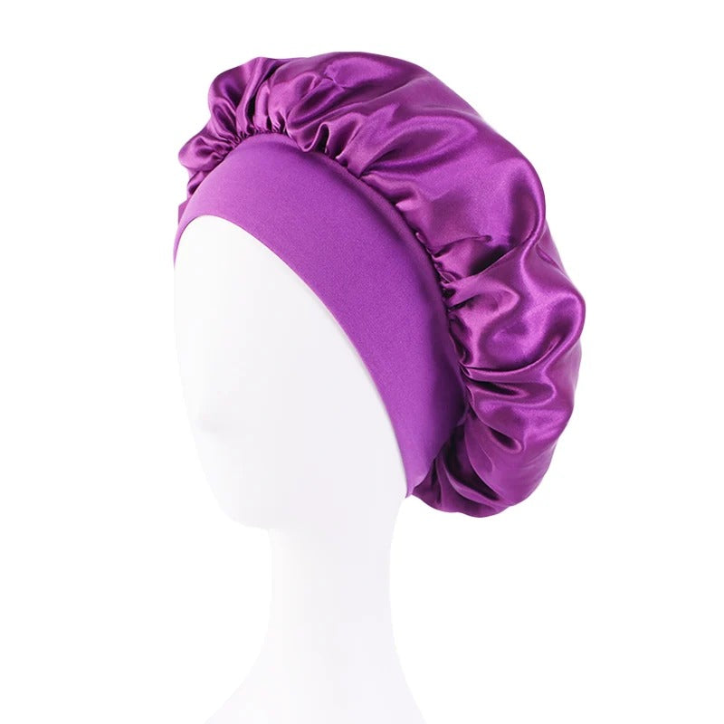 Satin Solid Bonnets Unisex Head Wrap