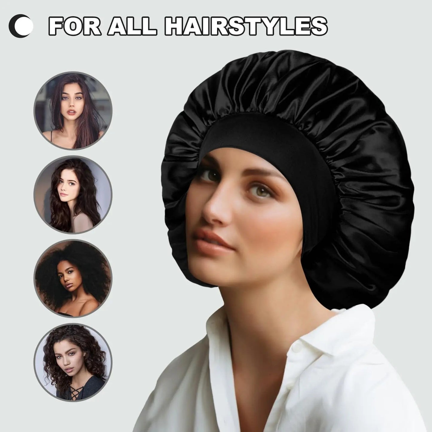 Satin Solid Bonnets Unisex Head Wrap