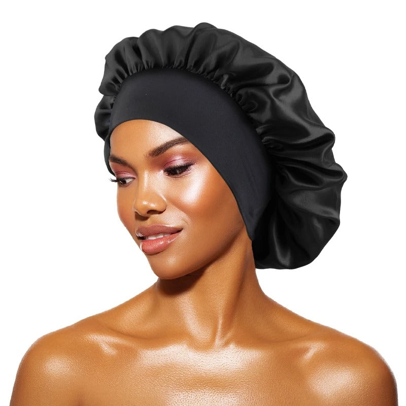 Satin Solid Bonnets Unisex Head Wrap